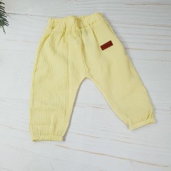 mayorista de pantalon amarillo de bebé