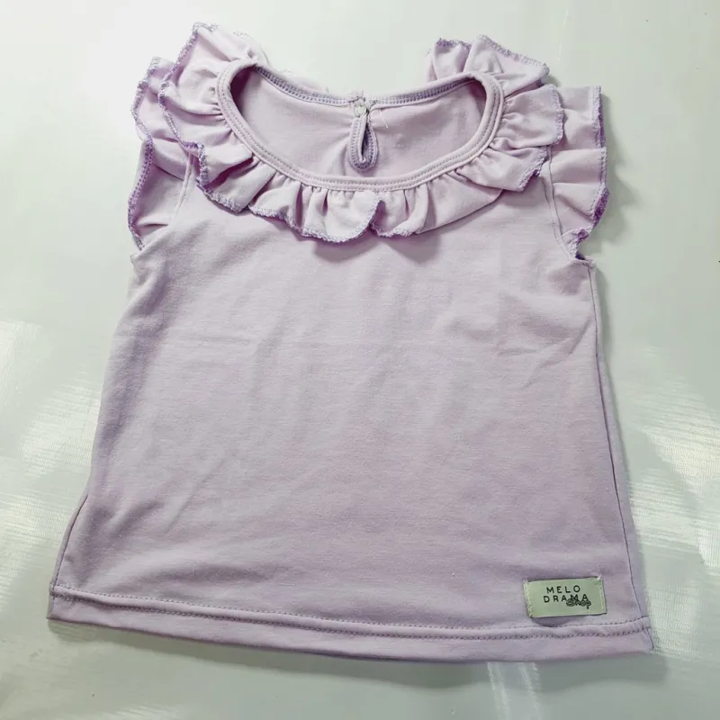 fábrica de remera lila para niñas