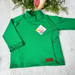 Remera malla  UV+F50 lisa niños