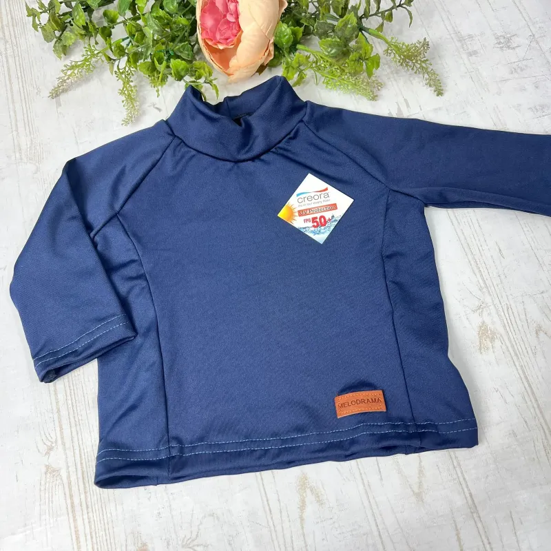 Remera malla UV+F50 lisa niños Remera malla UV+F50 lisa niños