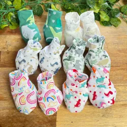 Escarpin estampado x 6 | Ropa de bebé por mayor | Melodrama