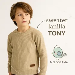 Sweater buzo niños lanilla TONY