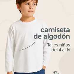 Remeras mangas largas lisas niños