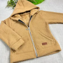 Campera wafle  frisada niñas AMADEO