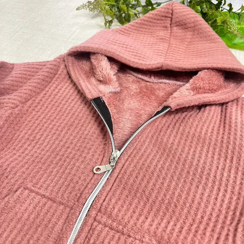 Campera wafle frisada niñas AMADEO Campera wafle frisada niñas AMADEO