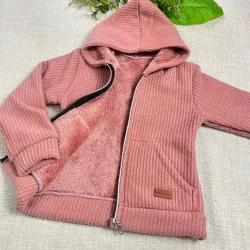 Campera wafle  frisada niñas AMADEO