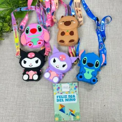 Cartera SILICONA personajes