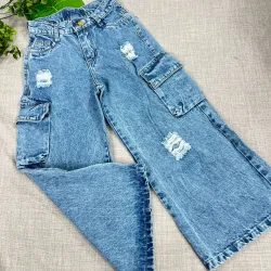 JEANS NIÑA CARGO POR MAYOR| MELODRAMA