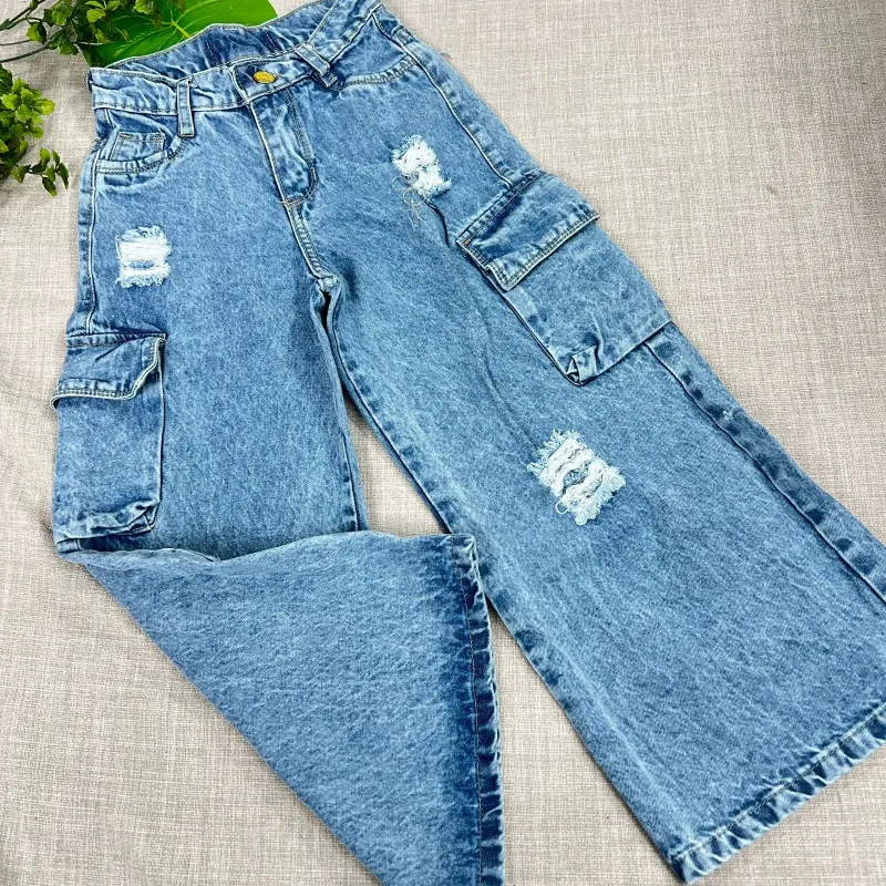 JEANS NIÑA CARGO POR MAYOR| MELODRAMA