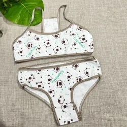 Conjunto juvenil bombacha +corpiño ESTAMPADO