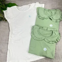 Combo  3 remeras niña mangas cortas (por 3 unidades)