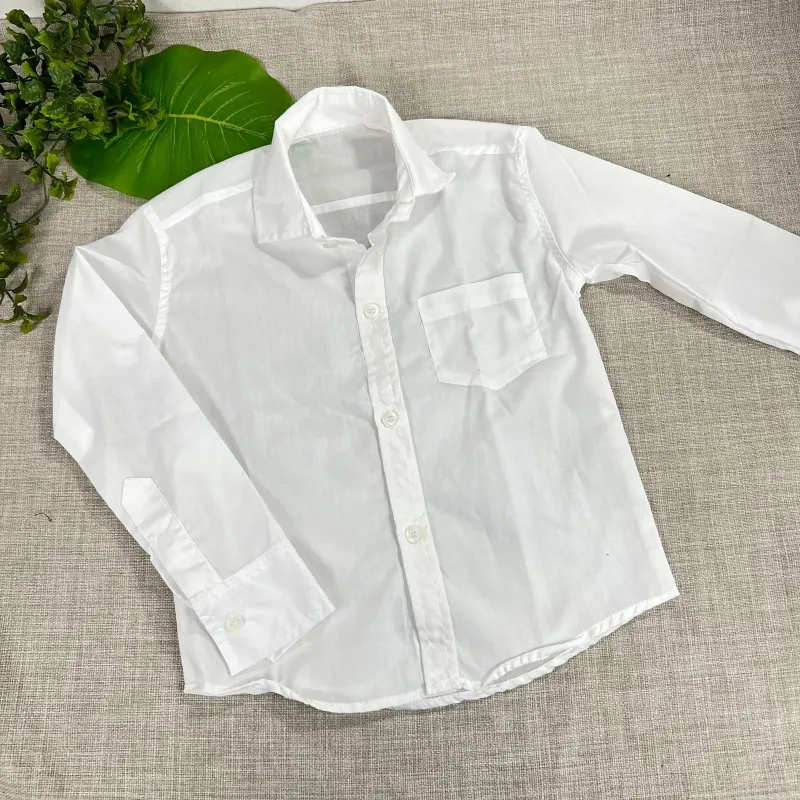 Camisa blanca niños por mayor| MELODRAMA