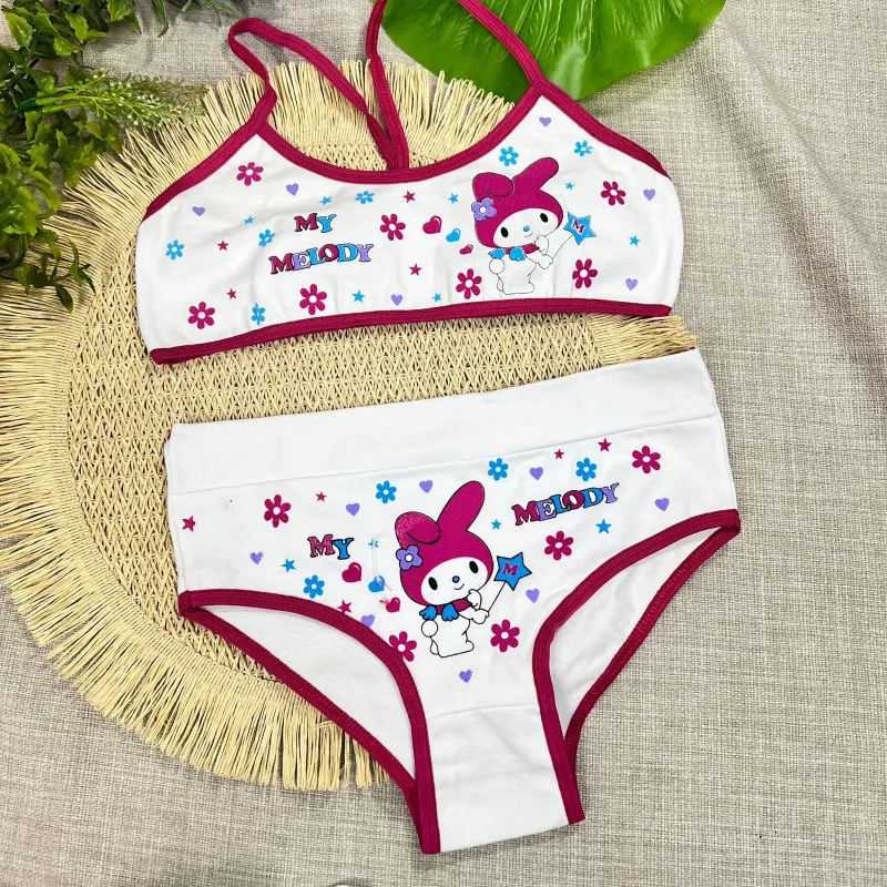 Conjunto juvenil bombacha +corpiño ESTAMPADO