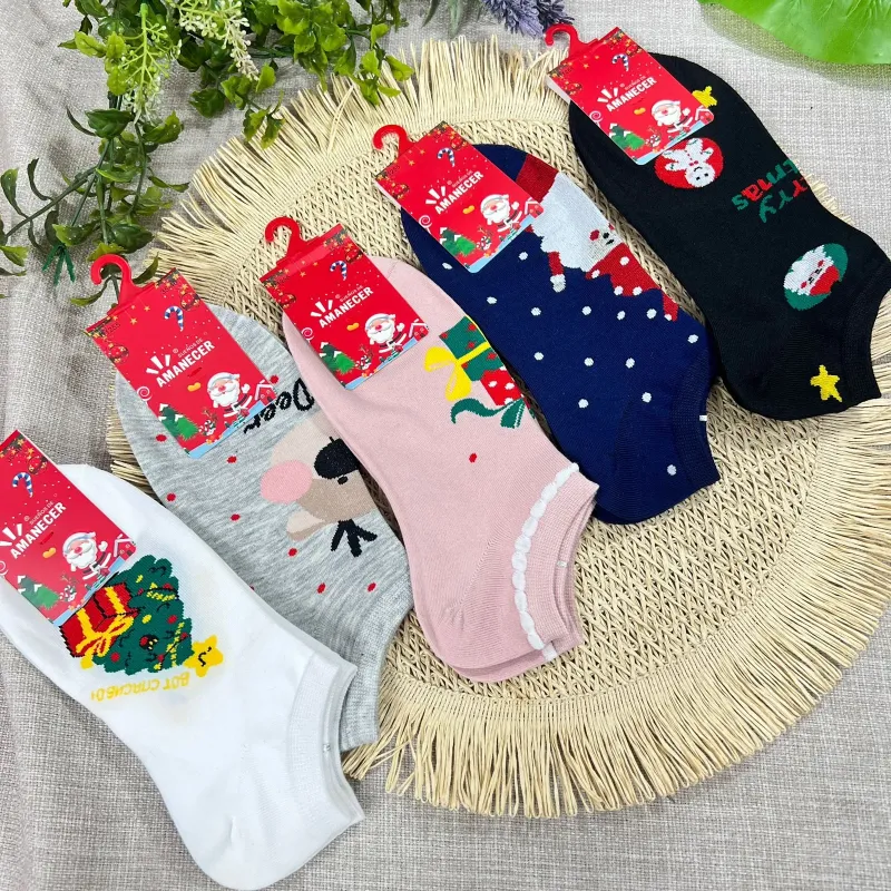 Medias soquete NAVIDEÑA  (docena)