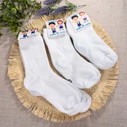 Medias blancas por mayor COLEGIAL.